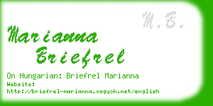 marianna briefrel business card